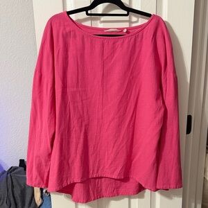 Soft surroundings Women's Pink Long Sleeve Top